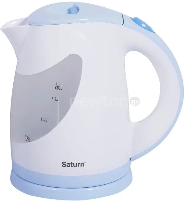 Электрический чайник Saturn ST-EK0004 (белый/голубой)
