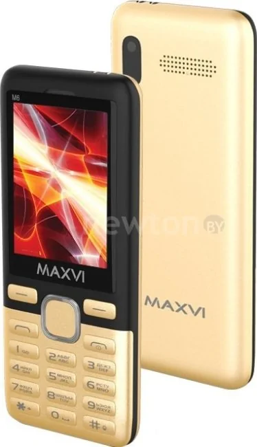 Телефон Maxvi M6 (золотистый)
