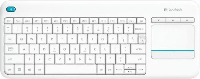 Клавиатура Logitech Wireless Touch Keyboard K400 Plus White (920-007148)