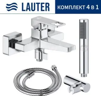 Смеситель Lauter Cascade 21CK6615C с лейкой Relexa Lily 21S10048