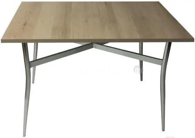 Кухонный стол Solt 100x60 (дуб/ноги гнутые усиленные хром)