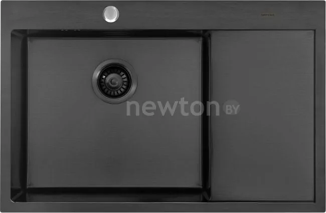 Кухонная мойка ARFEKA AF 780*505 L Black PVD Nano
