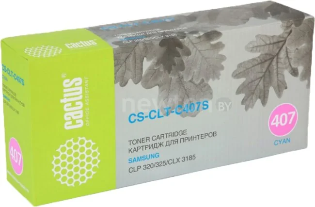 Картридж CACTUS CS-CLT-C407S (аналог Samsung CLT-C407S Cyan)