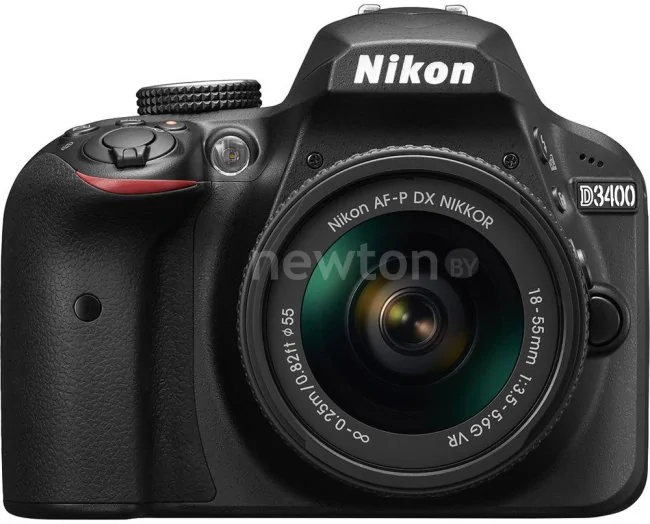 Зеркальный фотоаппарат Nikon D3400 Kit AF-P 18-55mm VR (черный)