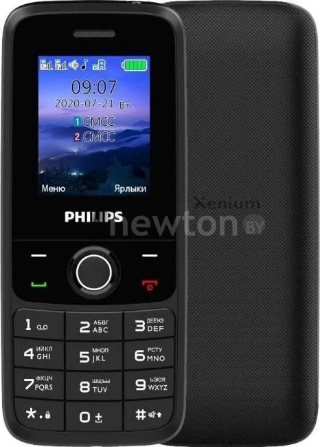 Телефон Philips Xenium E117 (темно-серый)