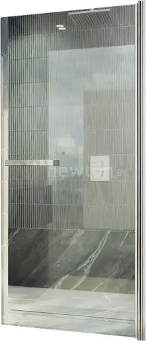 Душевая дверь MaybahGlass 80x198 MGD-447-5 (бесцветное стекло/хром матовый)
