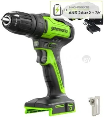 Дрель-шуруповерт Greenworks GD24DD35K2 3704007CUC (с 2-мя АКБ)
