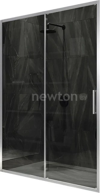 Душевая дверь MaybahGlass 195x120 MGD-1284-5 (графит стекло/хром матовый)