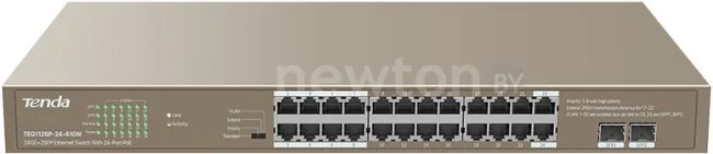 Неуправляемый коммутатор Tenda TEG1126P-24-410W