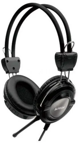 Наушники с микрофоном A4Tech HS-19 (черный)