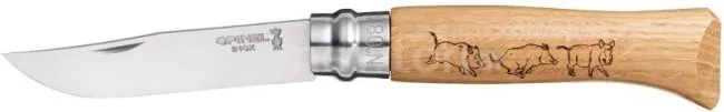 Складной нож Opinel N°8 Animalia (кабан)