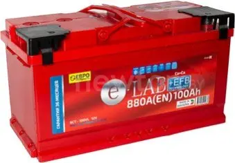 Автомобильный аккумулятор E-Lab 6СТ-100R + EFB (100 А·ч)