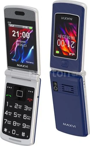 Кнопочный телефон Maxvi E28 (синий)