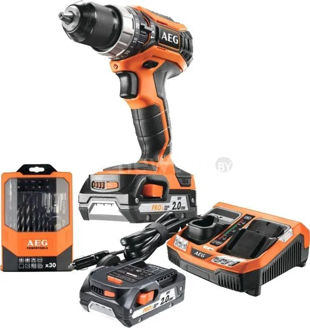 Дрель-шуруповерт AEG Powertools BSB18C2 Li-202C KIT1 4935464891 (с 2-мя АКБ, кейс)