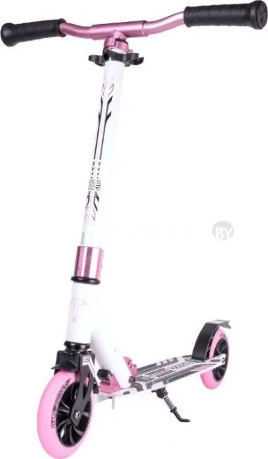 Двухколесный подростковый самокат Tech Team Jogger 145 2022 (белый/розовый)