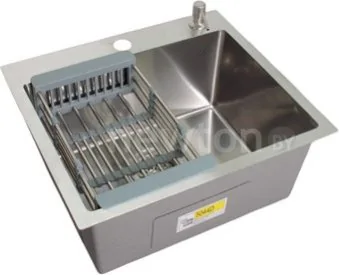 Кухонная мойка Wisent WS-35044D/GER013 (с сифоном, дозатором и коландером)