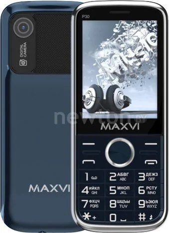 Кнопочный телефон Maxvi P30 (синий)