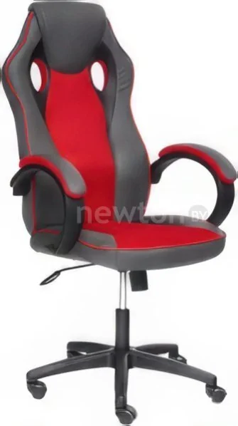 Игровое (геймерское) кресло TetChair Racer Gt (кожзам/ткань, металлик/красный)