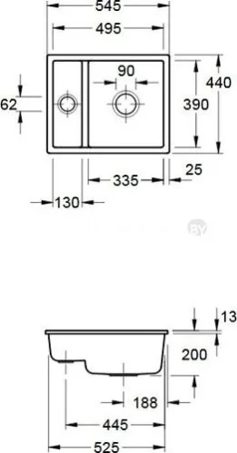 Кухонная мойка Villeroy & Boch Subway XU 675802TR