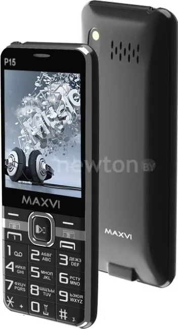 Телефон Maxvi P15 (черный)