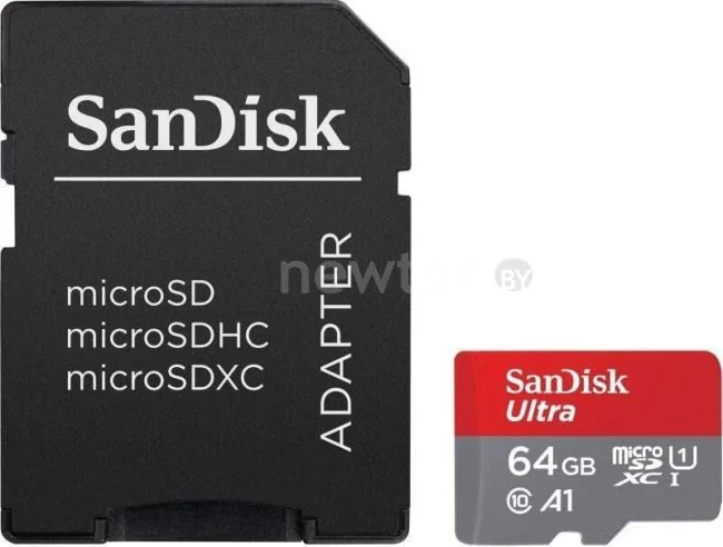 Карта памяти SanDisk Ultra SDSQUA4-064G-GN6MA microSDXC 64GB (с адаптером)