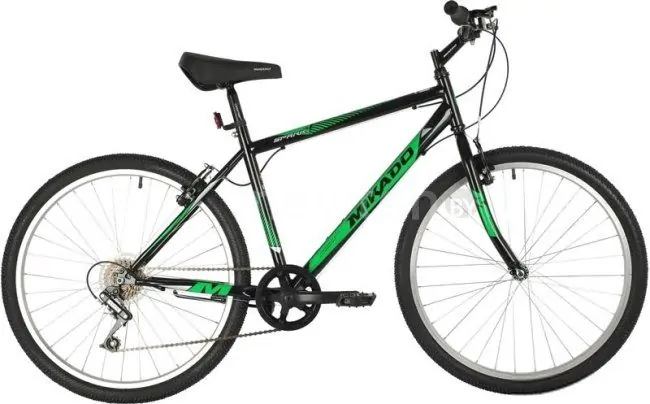 Велосипед Mikado Spark 1.0 р.18 2022 (черный/зеленый)