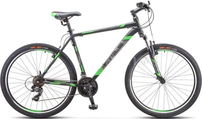 Велосипед Stels Navigator 700 V 27.5 V020 р.21 2019 (черный/зеленый)
