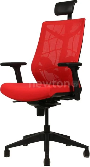 Офисное кресло Chair Meister Nature II 3D с подлокотниками слайдер (черный/красный)