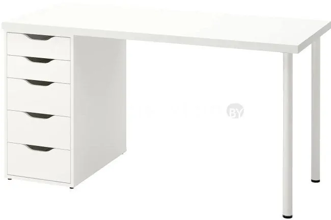 Стол Ikea Лагкаптен/Алекс 094.319.29 (белый)