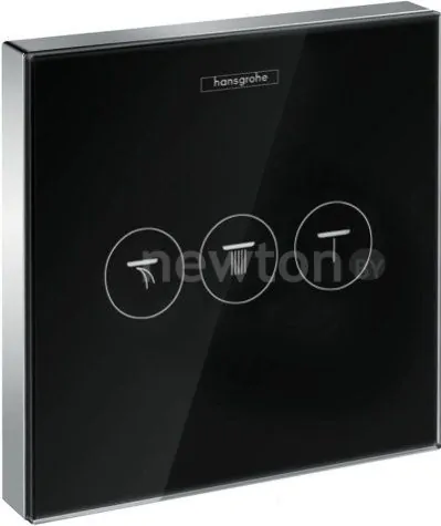 Переключатель режимов Hansgrohe ShowerSelect Glass 15736600 (черный/хром)