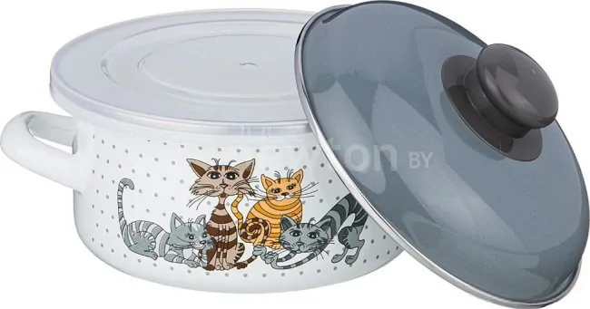 Кастрюля Agness Озорные коты 951-009