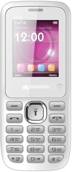 Телефон Micromax X406 (белый)