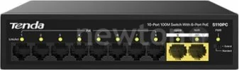 Неуправляемый коммутатор Tenda S110PC