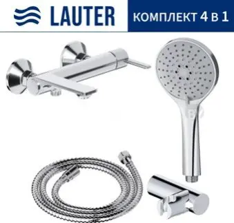 Смеситель Lauter Velvet 21СК6696С с лейкой Relexa Daisy 21S10167
