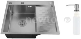 Кухонная мойка РМС MRK-6350BL-L (с дозатором)