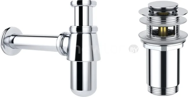 Сифон Wellsee Drainage System 182103001 (сифон, донный клапан, хром)