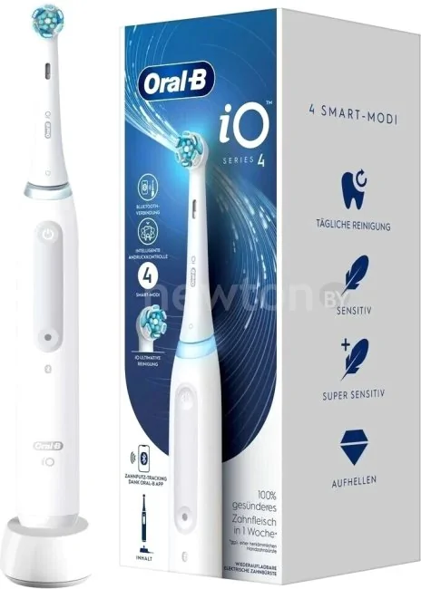 Электрическая зубная щетка Oral-B iO Series 4 IOG4.1A6.0 (белый)