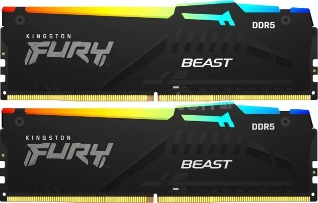 Оперативная память Kingston FURY Beast RGB 2x8ГБ DDR5 6000 МГц KF560C30BBAK2-16