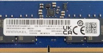 Оперативная память Ramaxel 12ГБ DDR5 SODIMM 4800 МГц RMSB3400KB06IVF-4800