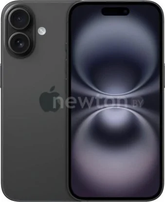 Телефон Apple iPhone 16 Dual eSim 128GB (черный)