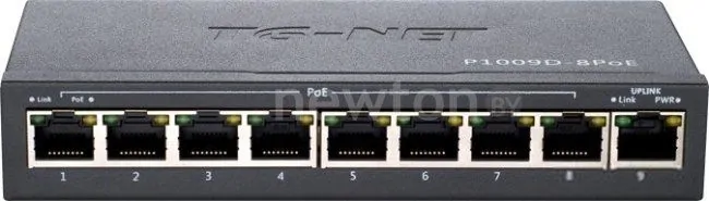 Коммутатор TG-NET P1009D-8POE-60W