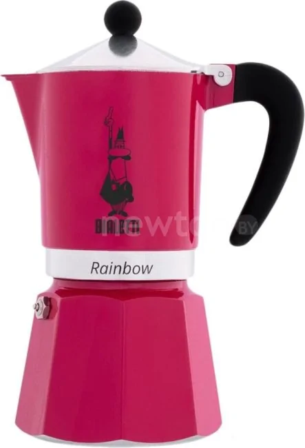 Гейзерная кофеварка Bialetti Rainbow (6 порций, фуксия)