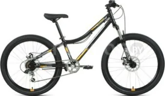 Велосипед Forward Titan 24 2.0 D 2022 (черный/оранжевый)