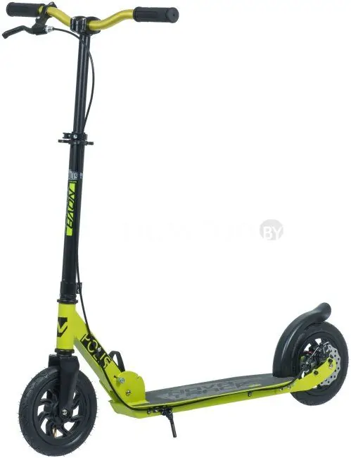 Самокат Novatrack Polis 200 Disc 200DB.POLIS.GN20 (черный/зеленый)