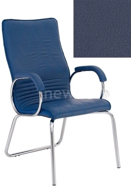 Офисный стул Nowy Styl Allegro steel CFA/LB Chrome ECO-22 (синий)