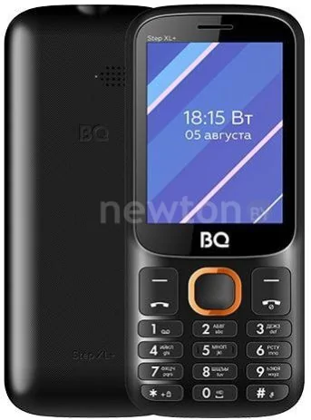 Кнопочный телефон BQ BQ-2820 Step XL+ (черный/оранжевый)