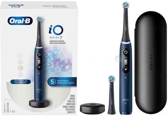 Электрическая зубная щетка Oral-B iO7 (magnetic blue sapphire)