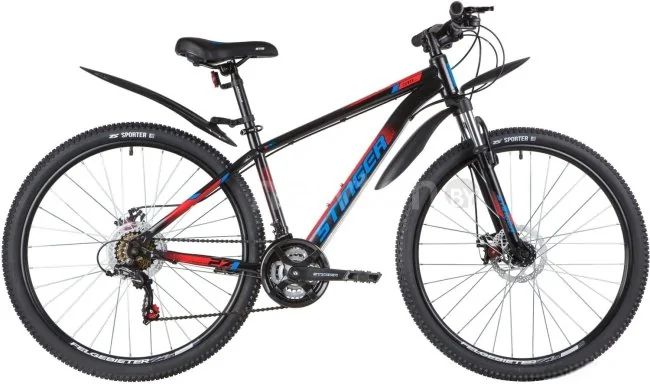 Велосипед Stinger Caiman Disc 27.5 р.16 2020 (черный)
