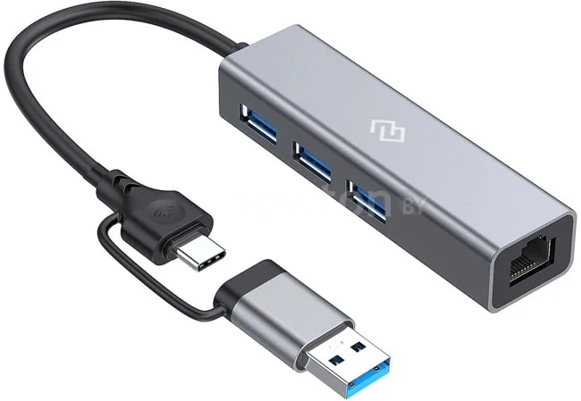 USB-хаб Digma DHUB-LAN-4port