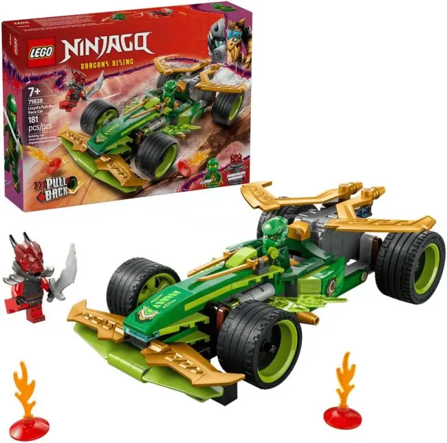 Конструктор LEGO Ninjago 71828 Автомобиль для гонок Ллойда с инерционным двигателем